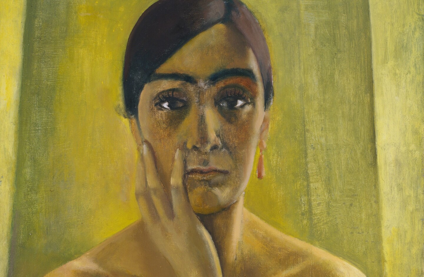 Anita Rée (1885–1933) Selbstbildnis, 1930 Öl auf Leinwand, 65,3 x 60,5 cm, Ausschnitt © Hamburger Kunsthalle / bpk  Foto: Elke Walford