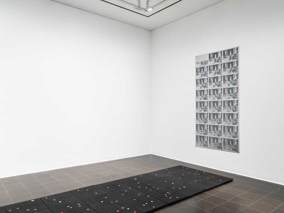 Installationsansicht »Isa Mona Lisa«, Hamburger Kunsthalle, 2025, mit Werken von Sung Tieu, Foto: Fred Dott