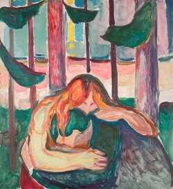 Edvard Munch (1863–1944) Vampir im Wald, 1916–1918 Öl auf Leinwand, 149 x 137 cm Munchmuseet © Munchmuseet