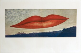 Man Ray (1890–1976) Sternwartenzeit – Die Liebenden (À l'heure de l'observatoire – Les Amoureux), 1970 Lithografie, 68 x 104 cm Clo and Marcel Fleiss Collection, Courtesy Galerie 1900–2000, Paris © Courtesy Galerie 1900–2000, Paris © VG Bild-Kunst, Bonn 2025 Man Ray (1890–1976) Sternwartenzeit – Die Liebenden (À l'heure de l'observatoire – Les Amoureux), 1970 Lithografie, 68 x 104 cm Clo and Marcel Fleiss Collection, Courtesy Galerie 1900–2000, Paris © Courtesy Galerie 1900–2000, Paris © VG Bild-Kunst, Bonn 2025