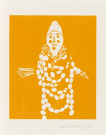 Ulla von Brandenburg (*1974), Karneval V (aus der Serie Karneval I–VII), 2017, Hamburger Kunsthalle, Kupferstichkabinett, © VG Bild-Kunst, Bonn 2025, © Hamburger Kunsthalle / bpk, Foto: Christoph Irrgang