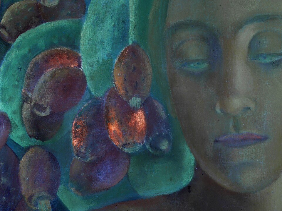 Anita Rée (1885–1933): Halbakt vor Feigenkaktus, 1922 – 1925, Foto: Heike Schreiber