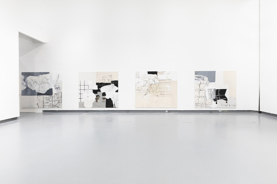 Fedele Maura Friede (*1997) eigentlich räumt niemand gerne auf (Installationsansicht HGB Galerie  2024), 2024 © Fedele Maura Friede  Foto: Viktoria Conzelman