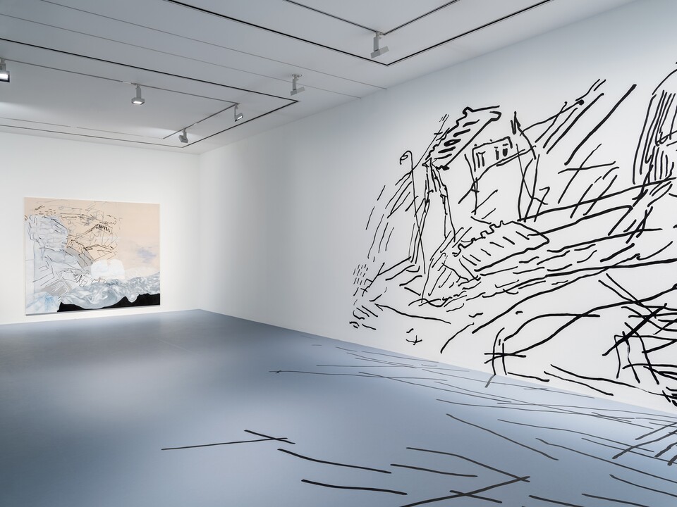 Installationsansicht der Ausstellung FEDELE MAURA FRIEDE. der saum löst sich an der Hamburger Kunsthalle, 28. März bis 7. September 2025 © Fedele Maura Friede Foto: Fred Dott