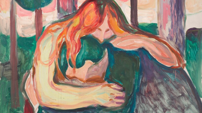 Edvard Munch (1863–1944), Vampir im Wald, 1916–1918, Munchmuseet © Munchmuseet