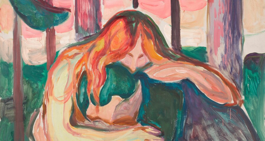 Edvard Munch (1863–1944), Vampir im Wald, 1916–1918, Munchmuseet © Munchmuseet