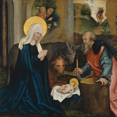 Hans Schäufelein (um 1482-1539/40), Die Geburt Christi, um 1508, © Hamburger Kunsthalle