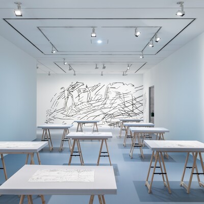 Installationsansicht der Ausstellung FEDELE MAURA FRIEDE. der saum löst sich an der Hamburger Kunsthalle, 28. März bis 7. September 2025 © Fedele Maura Friede Foto: Fred Dott